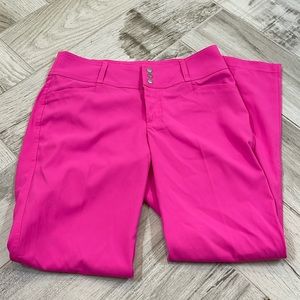 Pink golf pants